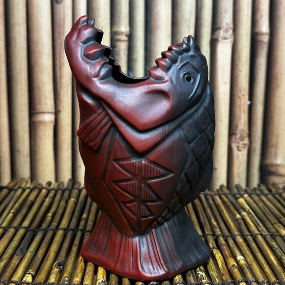 Disneyland Trader Sam's Enchanted Tiki Bar Piranha Tiki Mug 2nd Edition Coaster - Picture 4 of 7